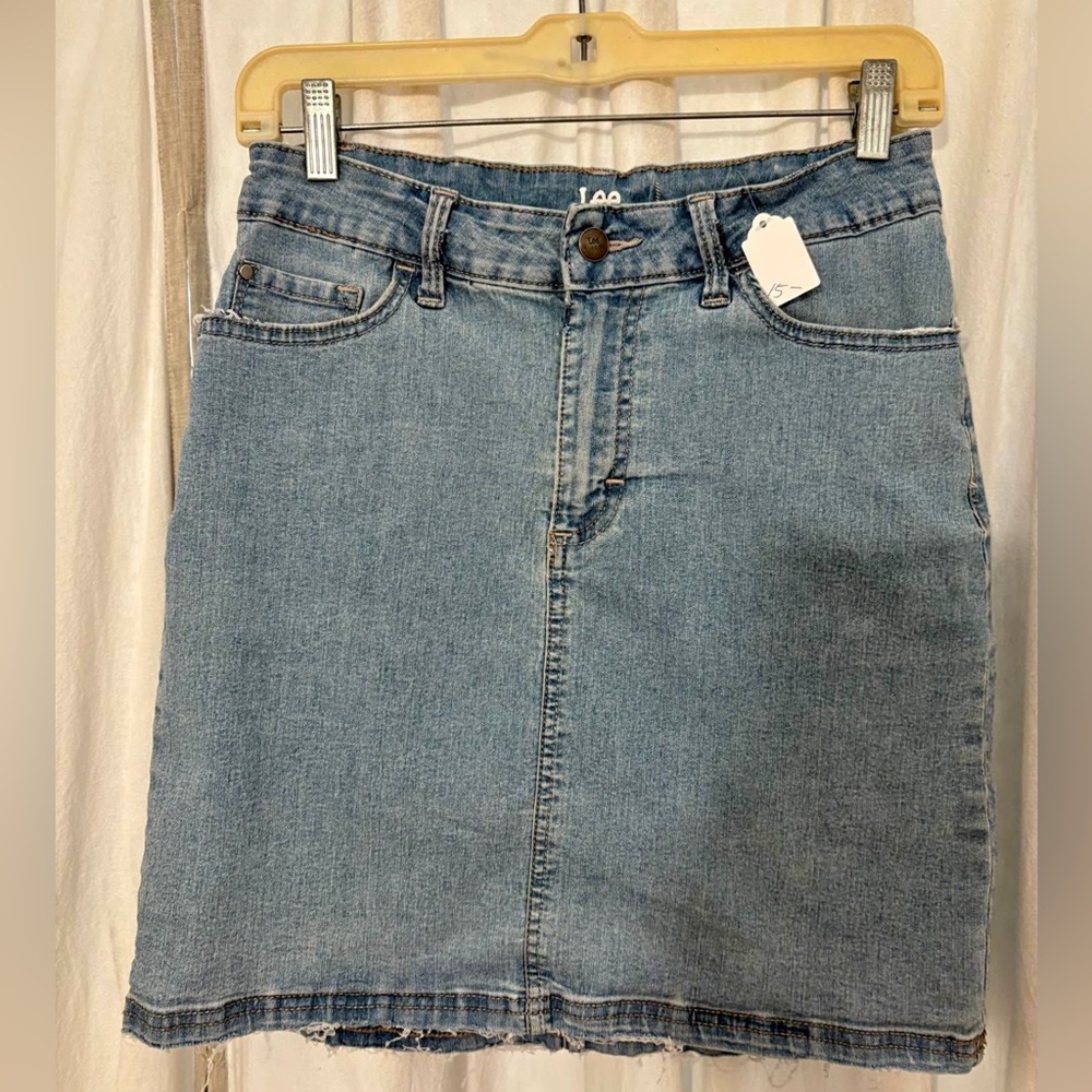 Bohemian Wood Lee Blue Denim Skirt